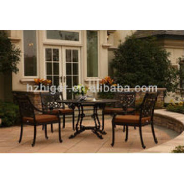 Restaurante Jardim mesas e cadeiras ao ar livre banquete do metal
